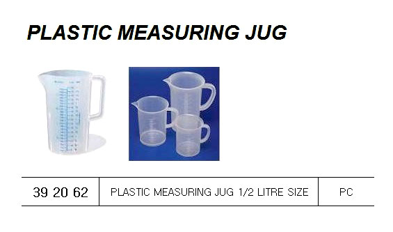 PLASTIC MEASURING JUG 1/2LTR, FOR U.K. SHIPS