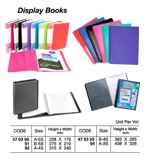 DISPLAY BOOK WITH 20 HOLDERS, A-3S