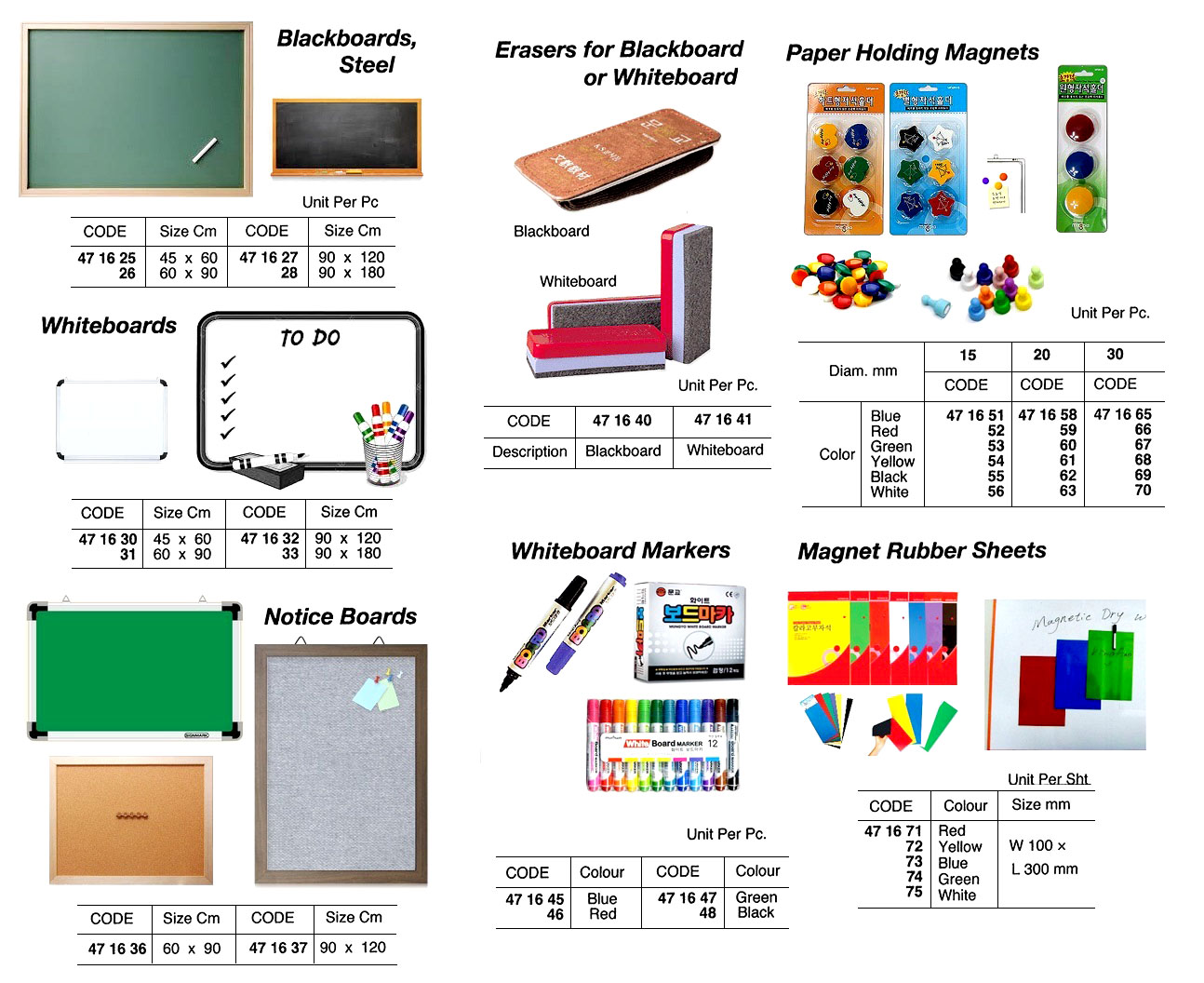 NOTICE BOARD WITH GREEN FELT, 60X90CM