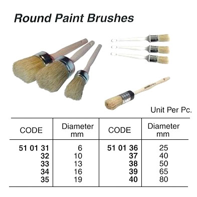 BRUSH PAINT ROUND 10MM DIAM