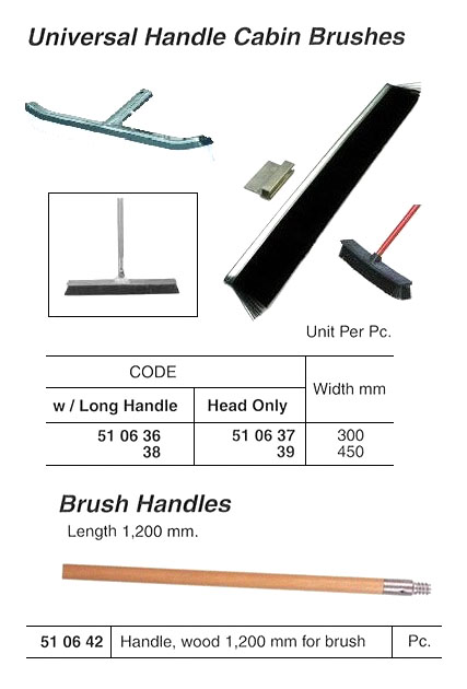 WOOD HANDLE PUSH 1200MM, FOR BRUSH