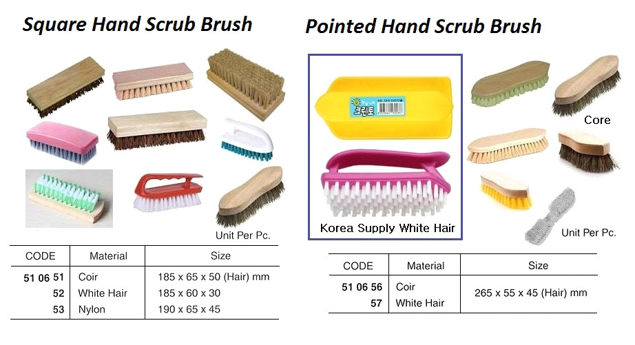 BRUSH HAND SCRUB COIR SQUARE