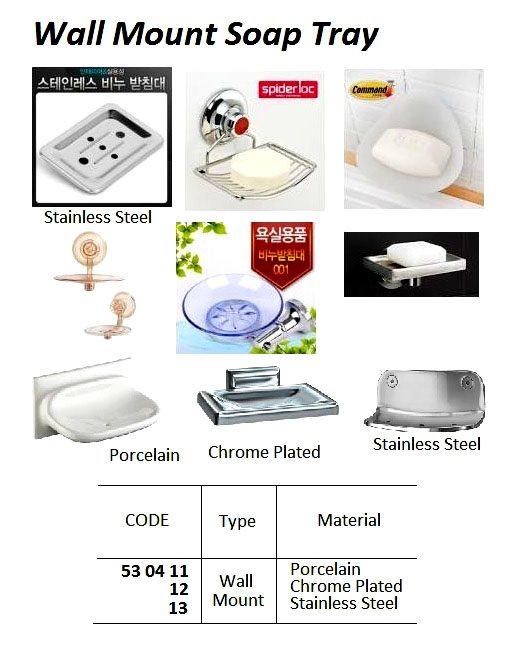 SOAP TRAY WALL MOUNT PORCELAIN