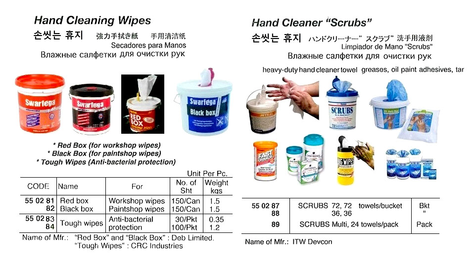 WIPE HAND CLEANING BLACK BOX, 150`S
