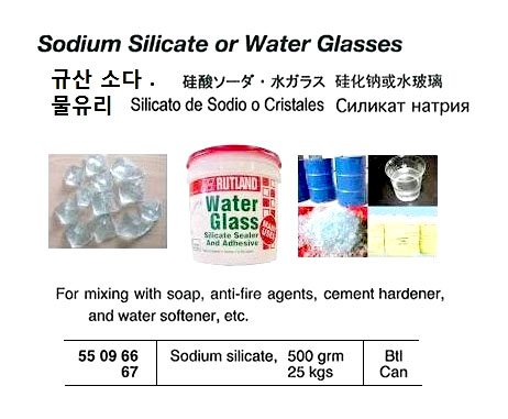 SODIUM SILICATE (WATER GLASS), 25KGS