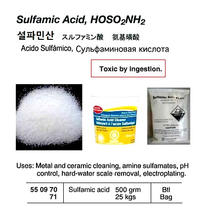 SULFAMIC ACID 25KGS