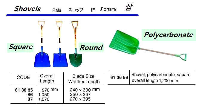 SHOVEL STEEL SQUARE 1050MM