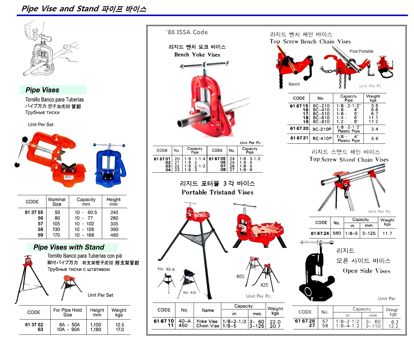 VISE PIPE 10-102MM CAPACITY