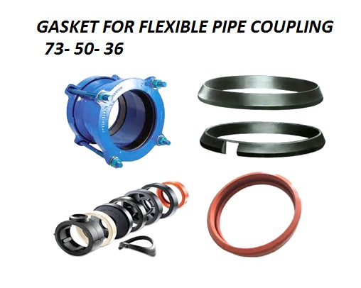 GASKET FOR FLEXIBLE PIPE, COUPLING WITH FURTHER DETAIL