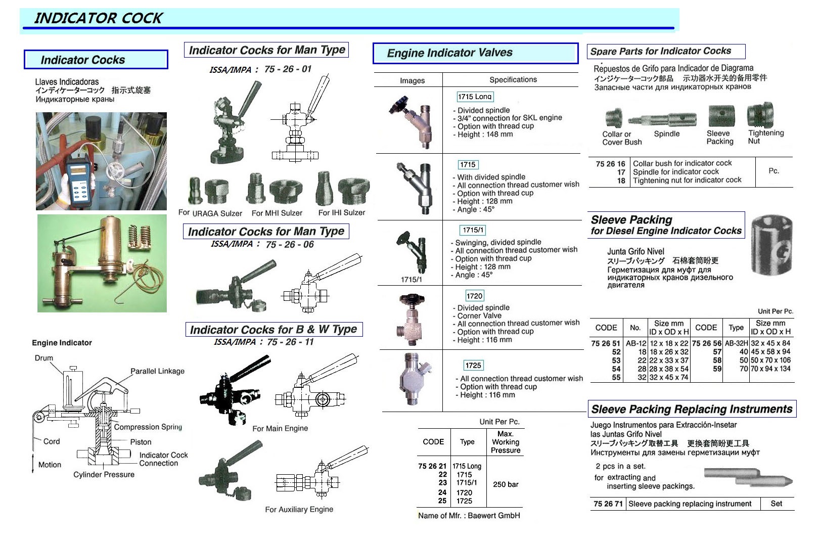 COCK INDICATOR FOR MAN TYPE, WITH FURTHER DETAIL