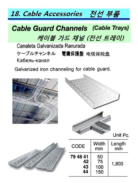 CABLE CHANNEL 100X1800MM
