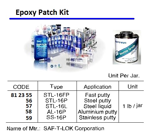 EPOXY PATCH KIT AL-16P, ALUMINIUM PUTTY 1LB