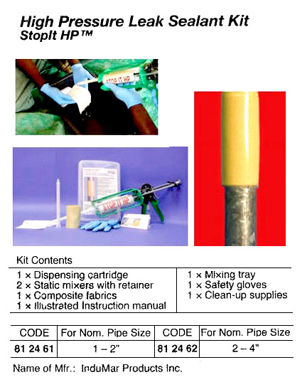 SEALANT LEAK HIGH PRESSURE, STOPIT HP PIPE SIZE 1"(25MM)