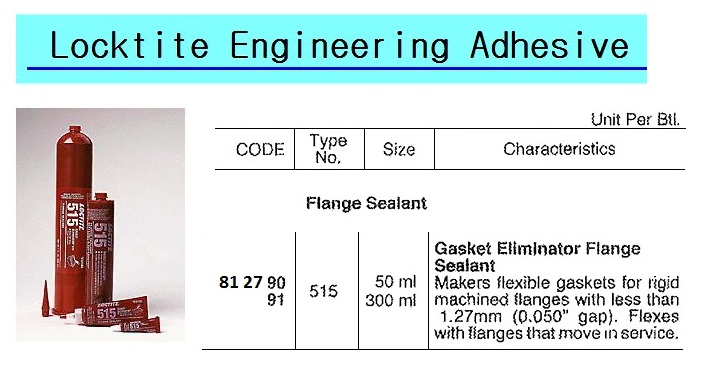 GLUE FLANGE SEALANT LOCTITE, 515 GASKET ELIMINATOR 300ML