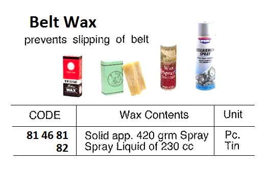BELT WAX SOLID 420GRM